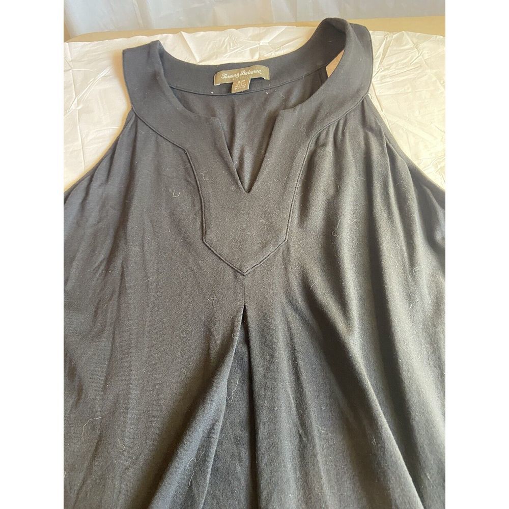 Women's Tommy Bahama Black Spandex Blend Lightweight A-line Dress-Size S